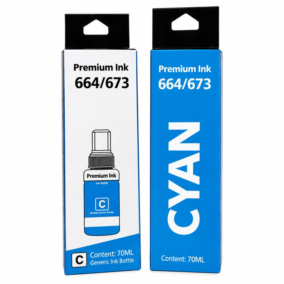 Tinta Genérica Compatible Con Epson 644-673 Azul 70ml
