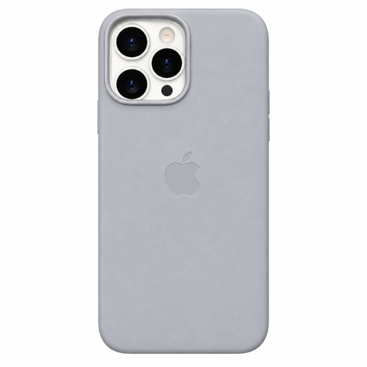 Estuche Iphone 15 Pro Cuerina Gris Con Magsafe