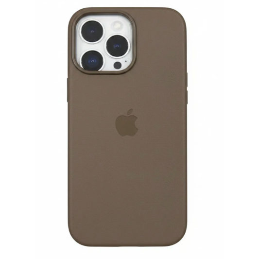 Estuche Iphone 16 Pro Max Cuerina Cafe Con Magsafe