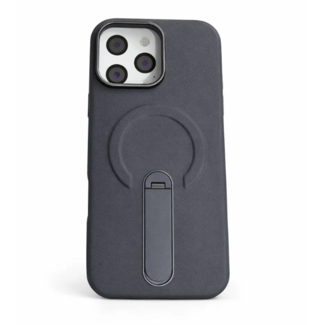 Estuche Iphone 16 Pro Max Con Soporte Giratorio Gris