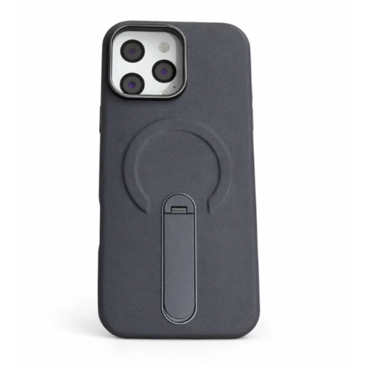 Estuche Iphone 16 Pro Max Con Soporte Giratorio Gris