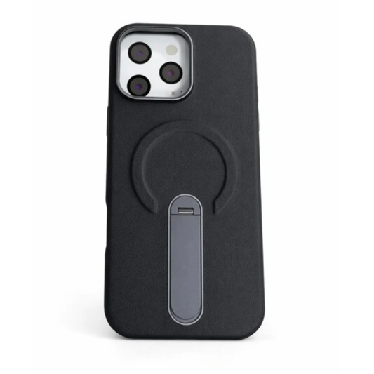 Estuche Iphone 15 Pro Max Con Soporte Giratorio Negro