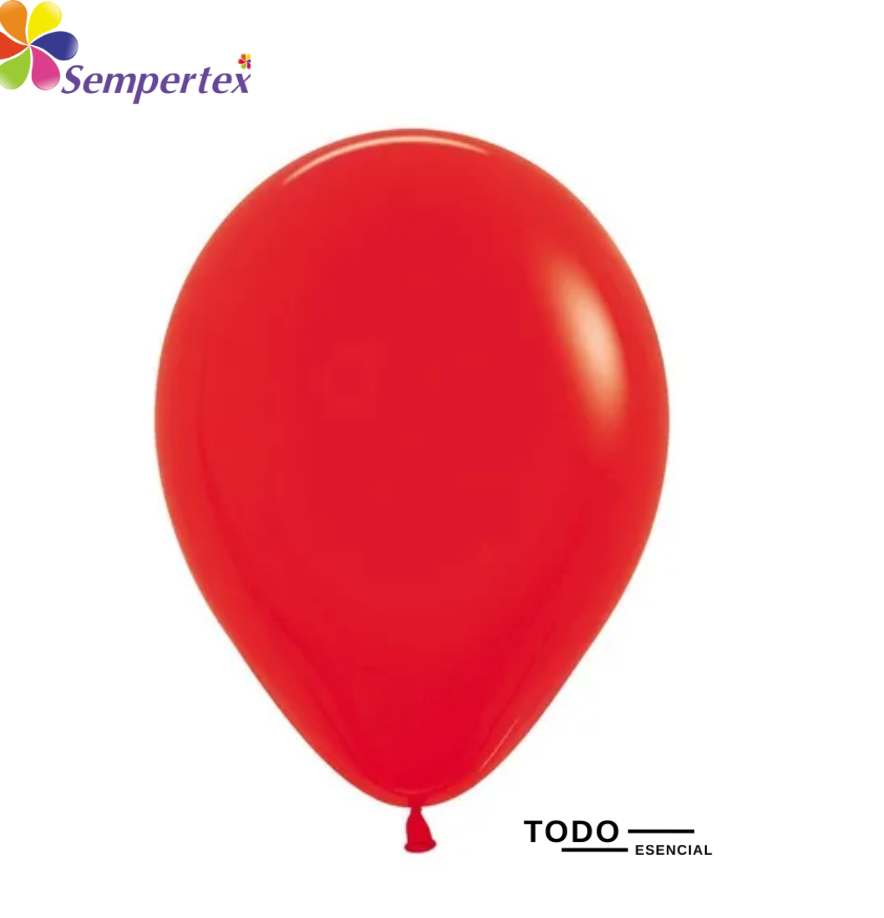 Globos Sempertex Bombas 50 Unidades Fashion Rojo