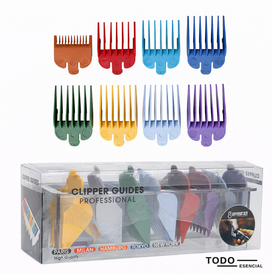 Guías Para Máquinas De Cortar Cabello Set 8 Pcs