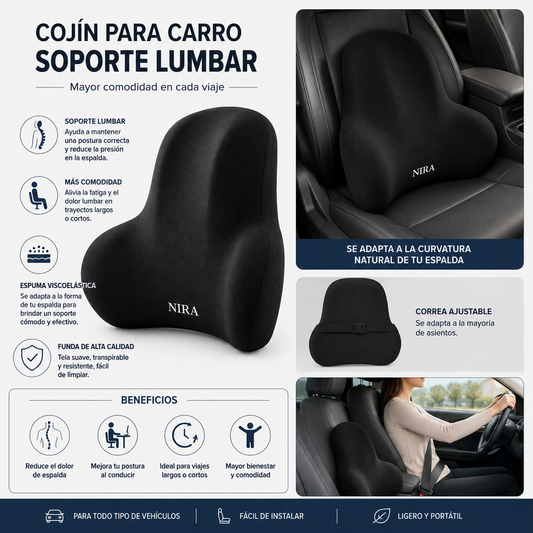 Cojín para Carro Soporte Lumbar