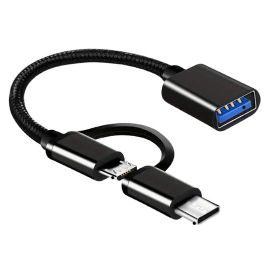 Adaptador Convertidor Usb A Tipo C Y Micro Usb