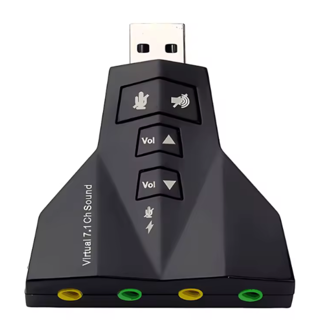 Tarjeta De Sonido Dual Usb Externa 7.1