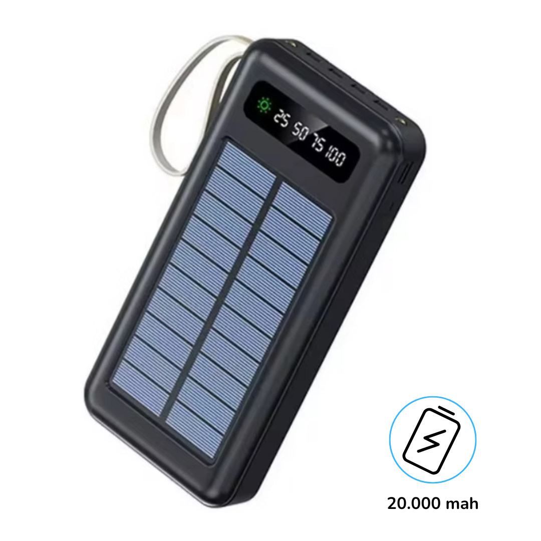 Power Bank 20.000mah Panel Solar