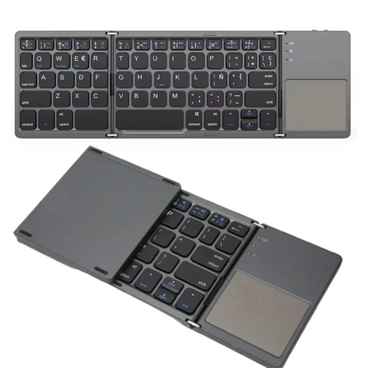 Teclado Plegable Bluetooth Inalámbrico Con Mouse Incorporado