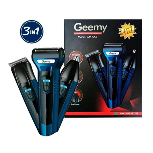 Máquina 3 En 1 Motilar Shaver Rasuradora Trimer Geemy