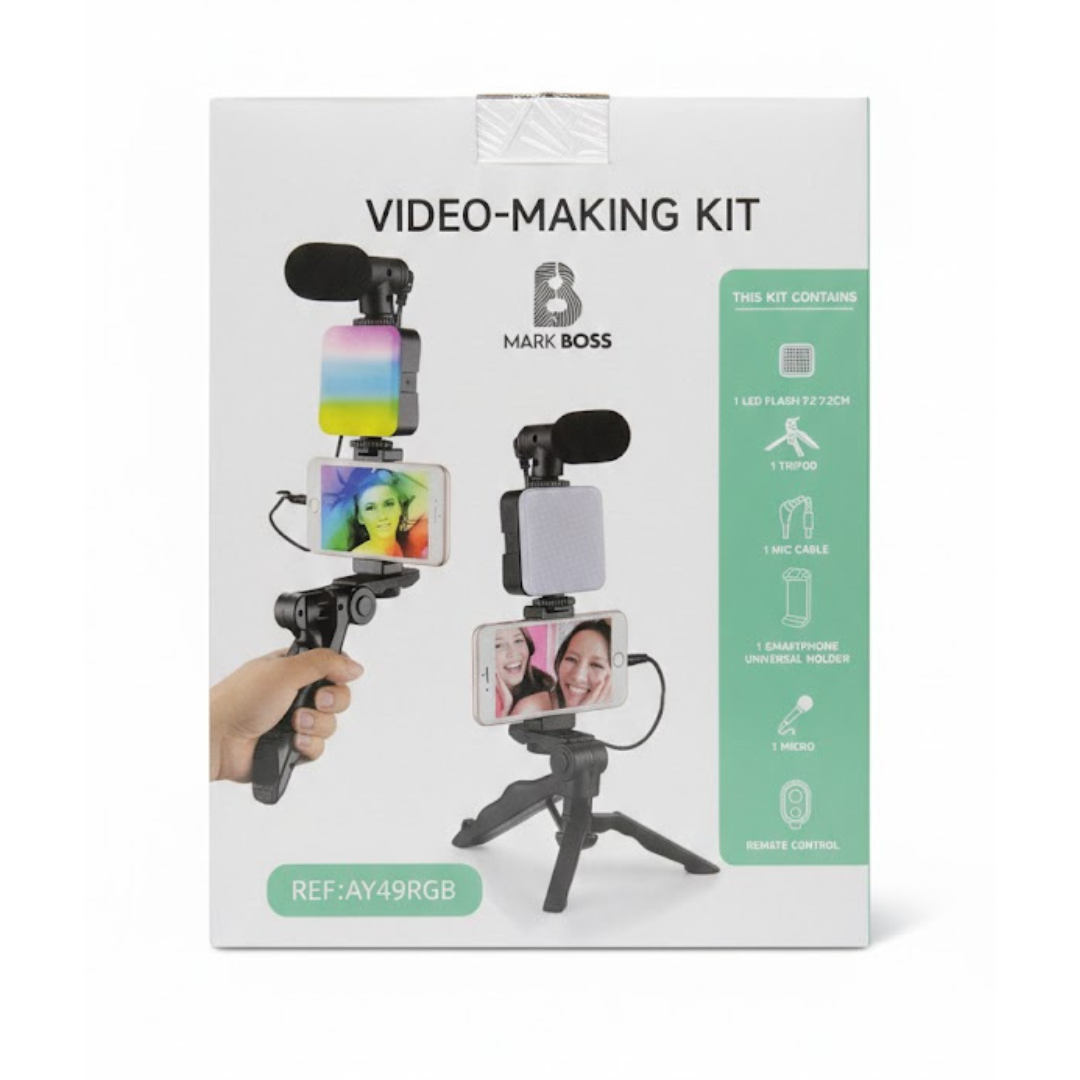 Kit Video Estabilizador Trípode Soporte Celular