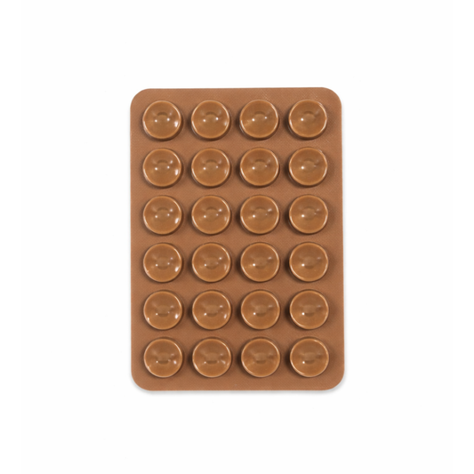Soporte Celular Chupitos De Succión Silicona Cafe