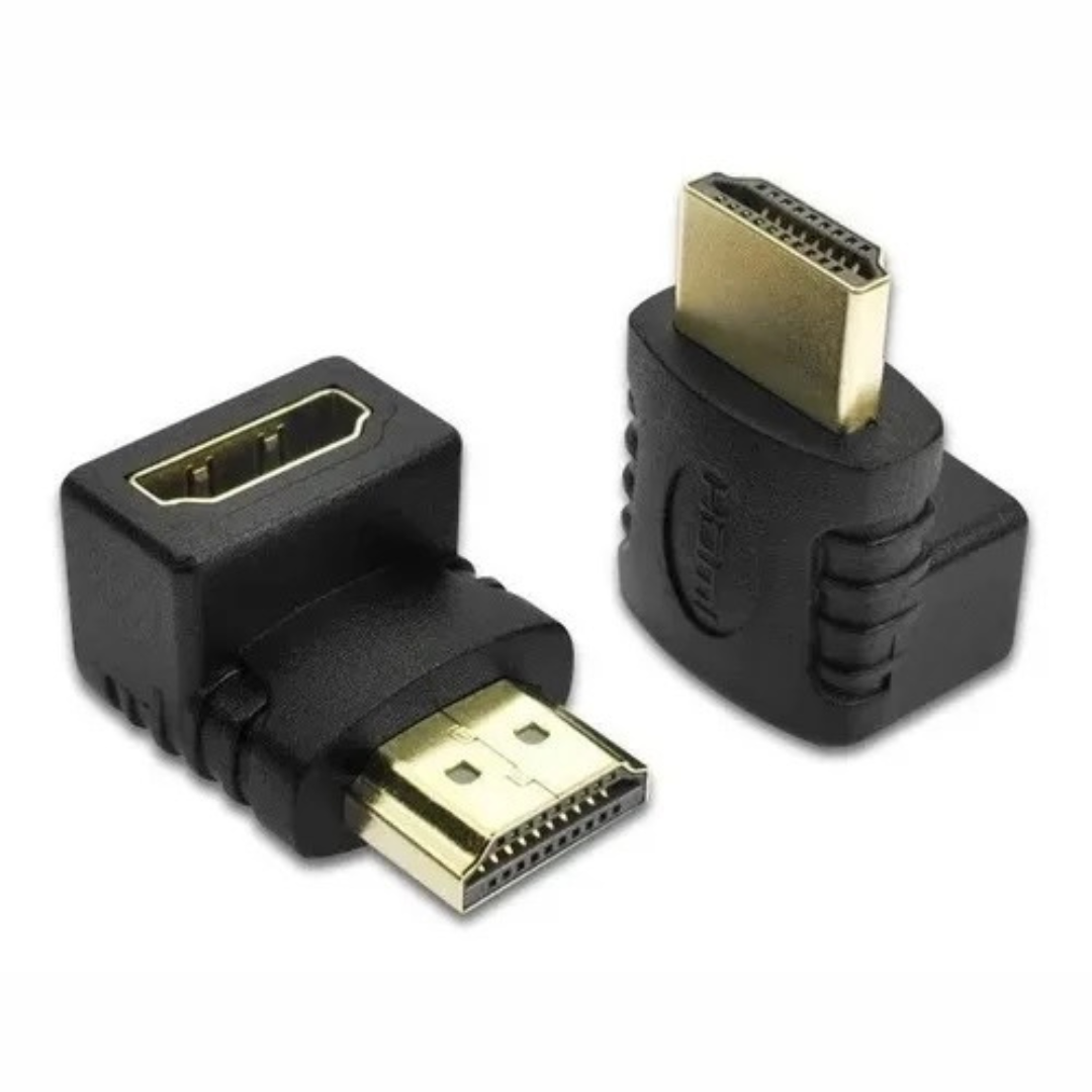 Adaptador HDMI 90° Convetidor HDMI Macho a Hembra en L