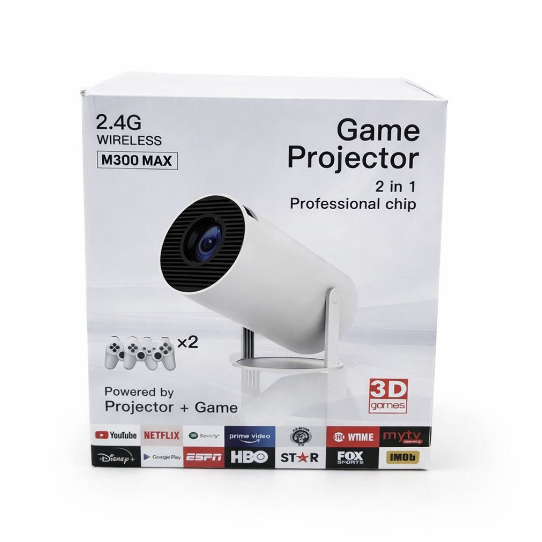 Proyector Consola 2 En 1 Para Juegos Con Controles
