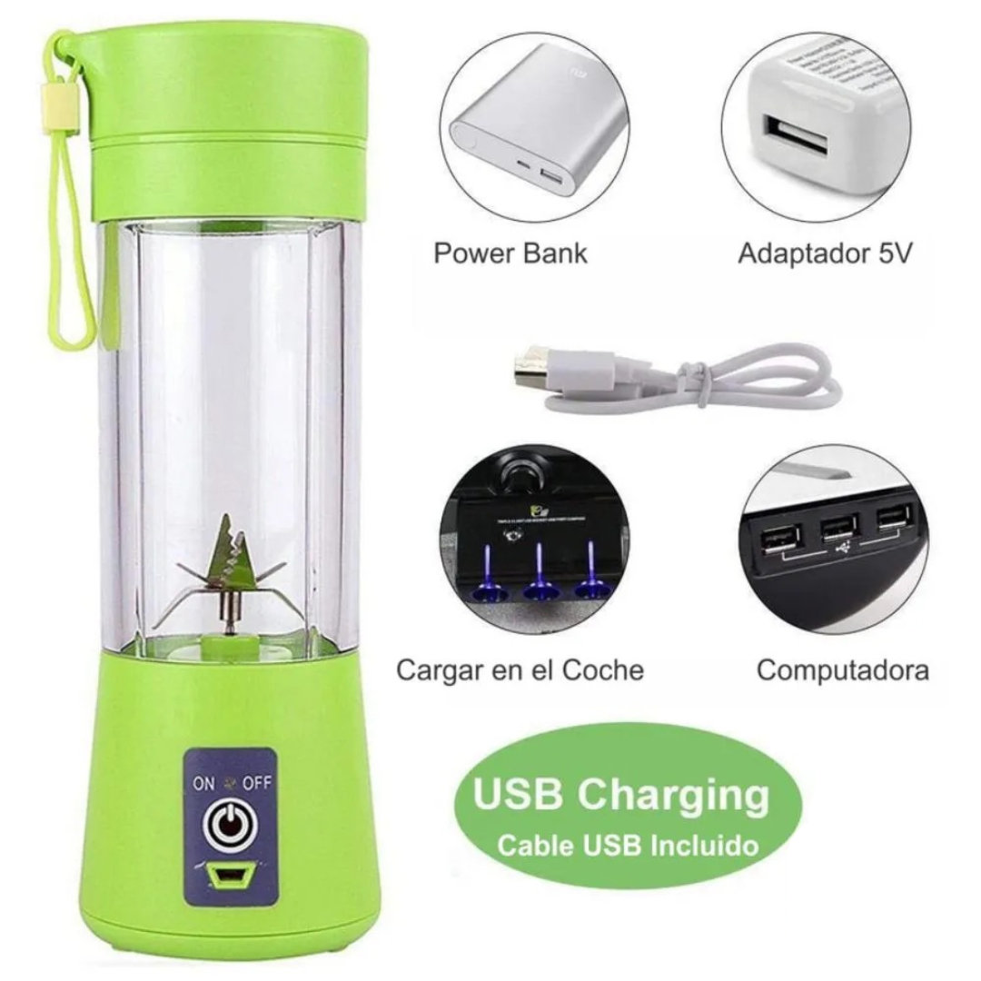 Licuadora Portátil Mini Licuadora Batidos Recargable