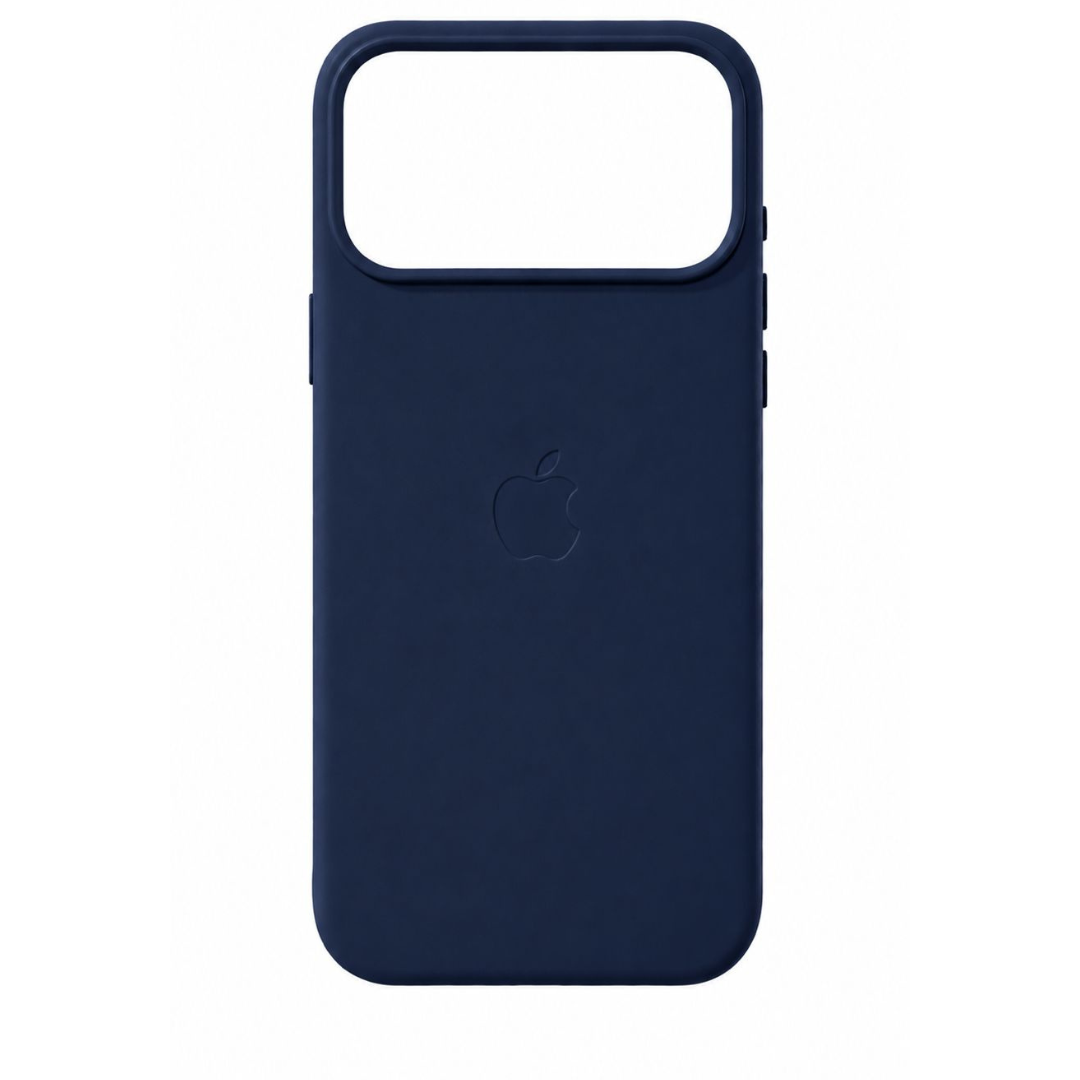Estuche Iphone 17 Pro Max Cuerina Azul Oscuro Con Magsafe