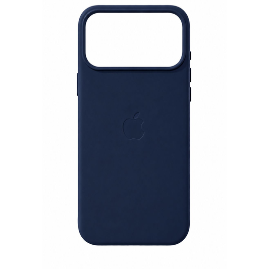 Estuche Iphone 17 Pro Max Cuerina Azul Oscuro Con Magsafe
