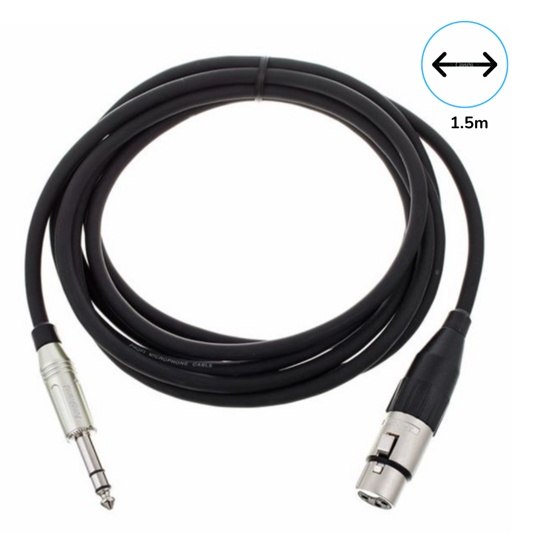 Cable micrófono balanceado 1.5m