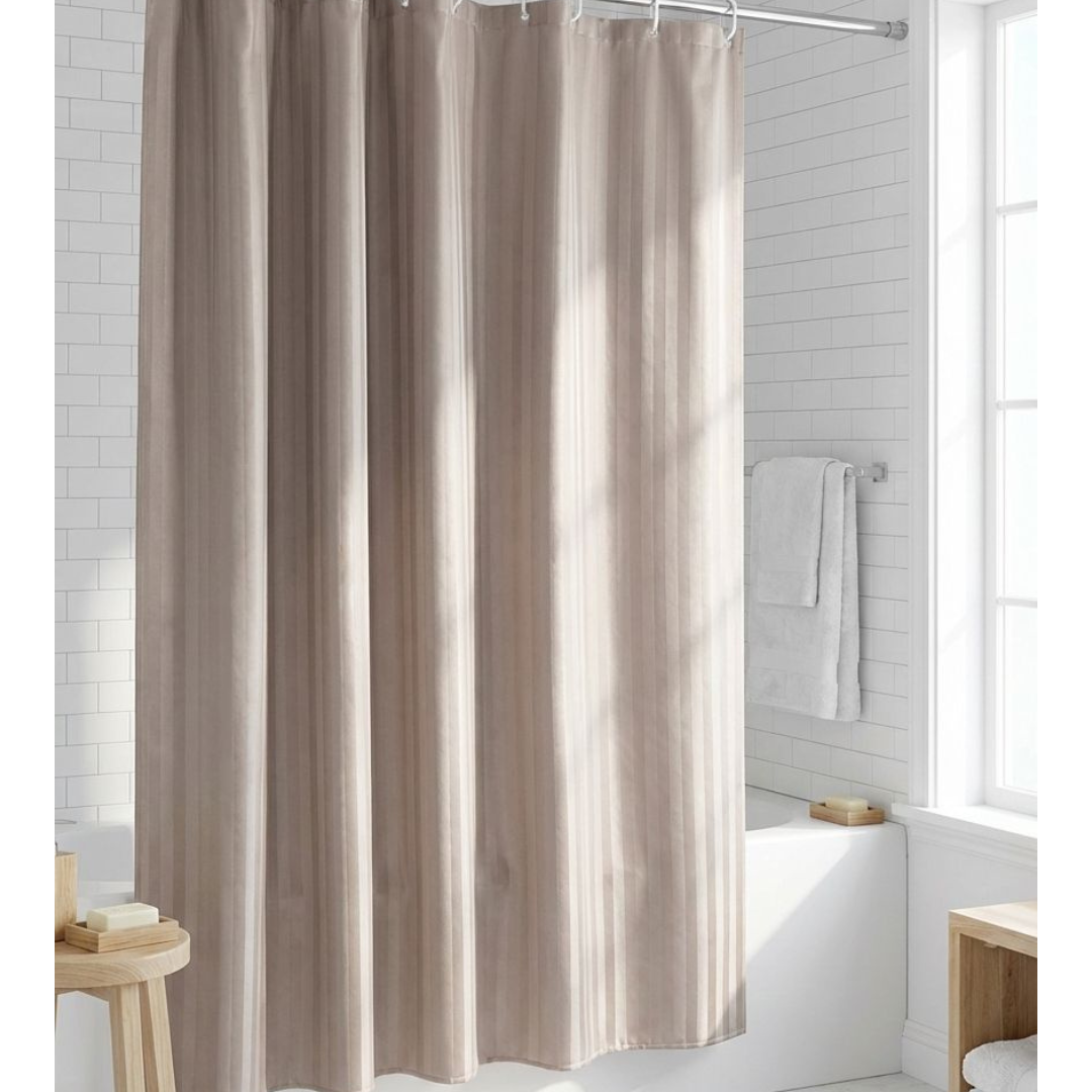 Cortina Para Baño Color Beige