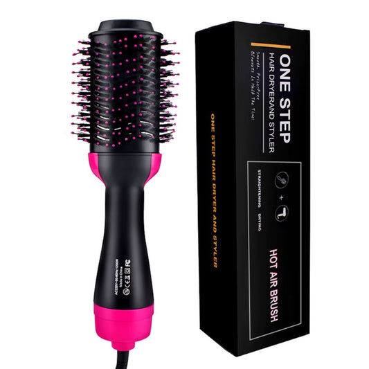 Cepillo Secador Giratorio De Aire Caliente Para Cabello One - Step
