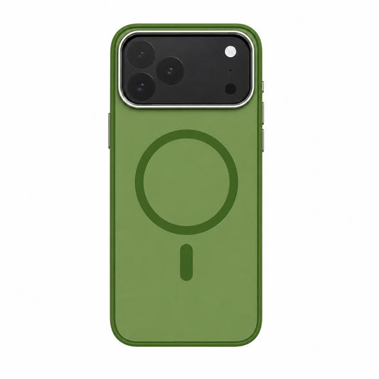 Estuche IPhone 17 Pro Max Verde MagSafe con Borde