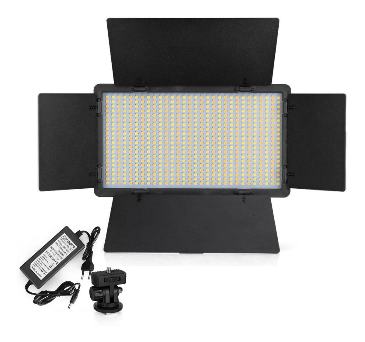 Panel De Luz Pro Led 600 Ajustable Doble Batería Con Trípode