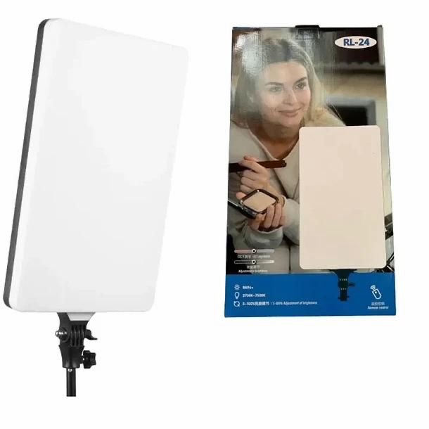 Panel de Luz Led Fotografía Profesional 24” con Tripode y control RL24