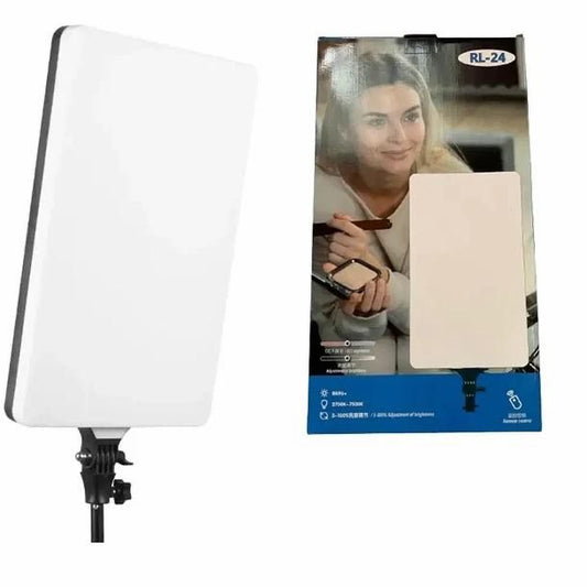 Panel de Luz Led Fotografía Profesional 24” con Tripode y control RL24