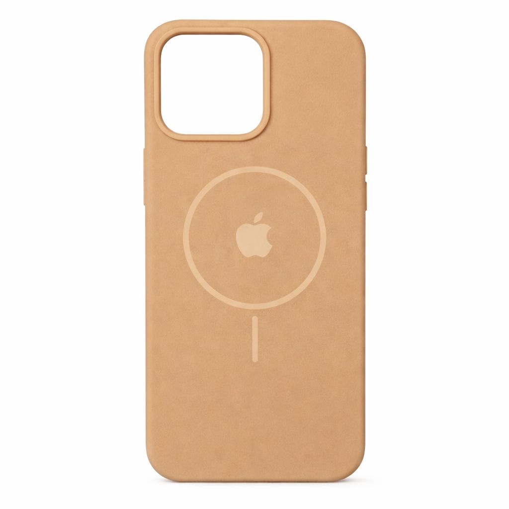 Estuche Silicona Magsafe Iphone 15 Pro Max Beige