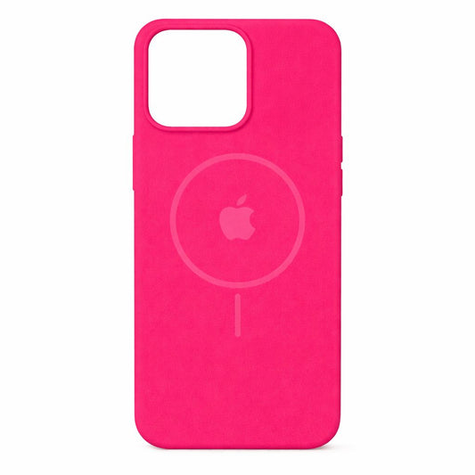 Estuche Silicona Magsafe Iphone 15 Pro Max Fucsia
