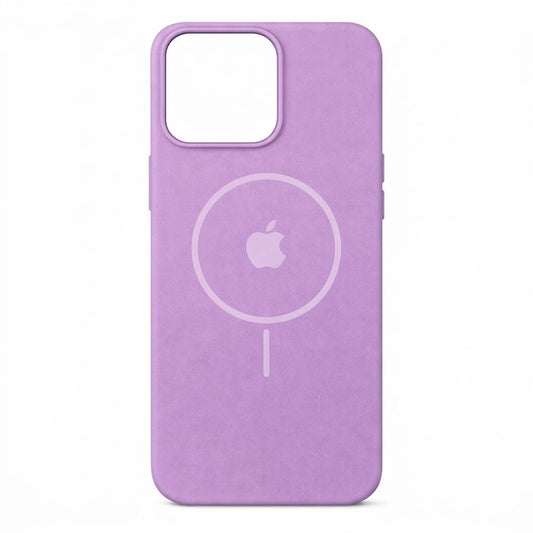 Estuche Silicona Magsafe Iphone 15 Pro Max Lila