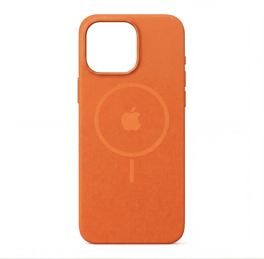 Estuche Silicona Magsafe Iphone 15 Pro Max Naranja
