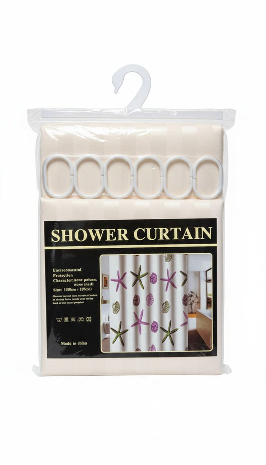 Cortina Para Baño Crema