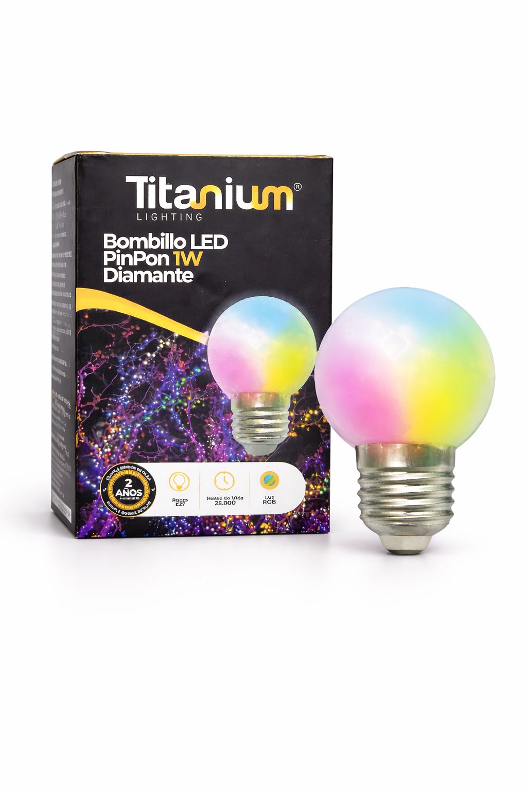 Bombillo Multicolor Diamante 1w