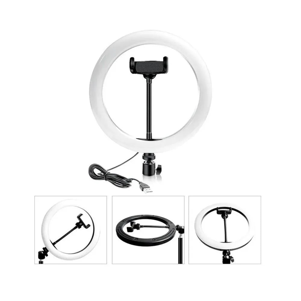 Aro Luz Led Fotografía 33cm de Diametro con Trípode