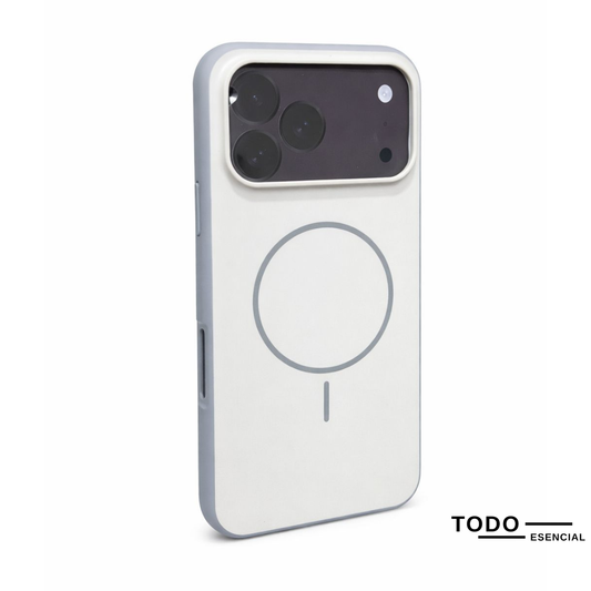 Estuche Iphone 17 Pro Max Magsafe Gris Claro