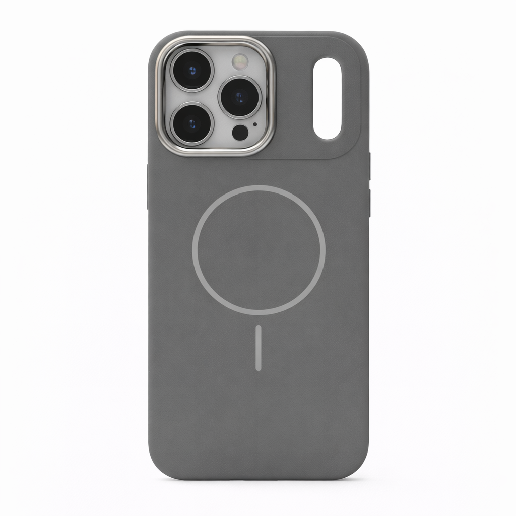 Estuche iPhone 17 pro max Premium MagSafe con Protección de cámara Gris