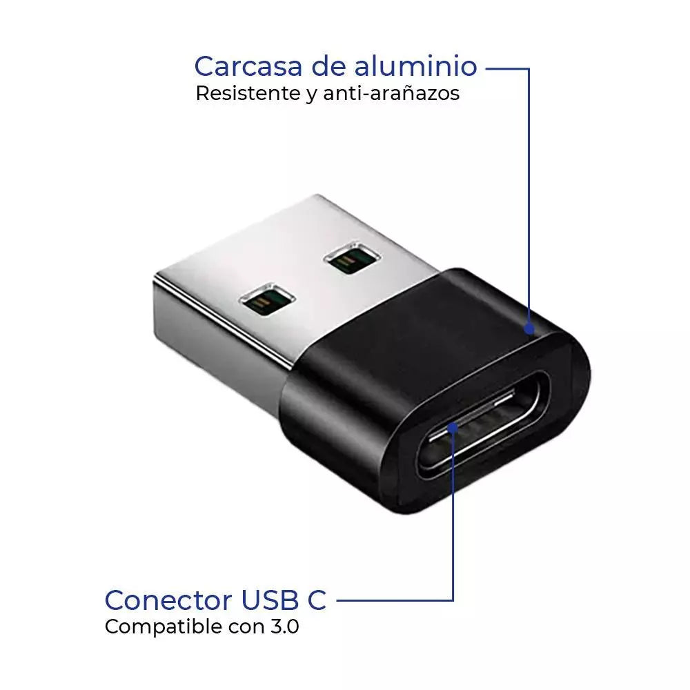 Adaptador Convertidor Tipo C A Usb Conector